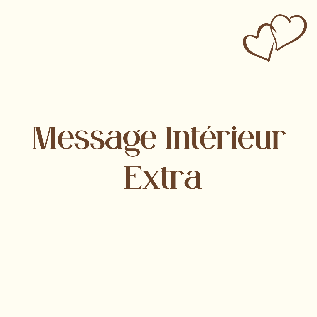 Message intérieur Extra
